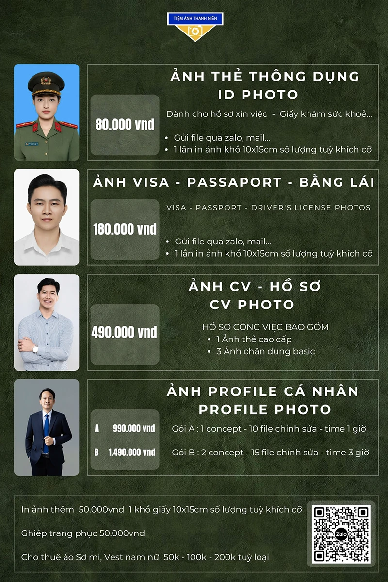 báo giá chụp ảnh thẻ thủ dầu một bình dương tp hcm